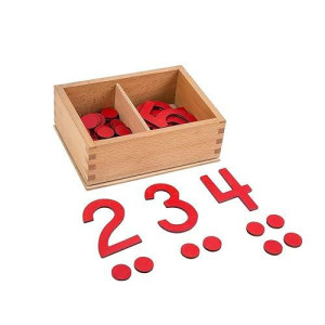 Leader Joy Montessori Math Materials Numeral And Counters Preschool Early Learning Toys For Kids