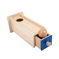 Leader Joy Montessori Materials Object Permanence Box For Toddlers (Object Permanence Box W/Drawer)