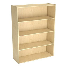 Childcraft Natural Wood 4-Shelf Storage Unit 36" x 13"