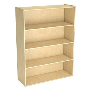 Childcraft Natural Wood 4-Shelf Storage Unit 36" x 13"