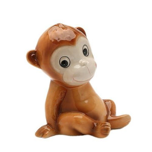 Cosmos Gifts 20913 Porcelain Monkey Piggy Bank 5" H