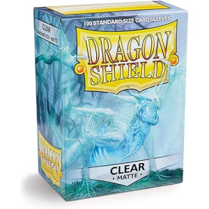 Dragon Shield Matte Clear Sleeves, Standard Size 100 Pack