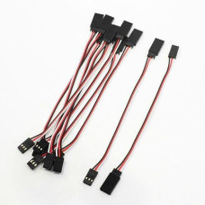 Yxq 20Pcs 100Mm Servo Extension Cable 3 Pin Male To Female Lead Wire For Rc Airplane (100Mm, 20Pcs)