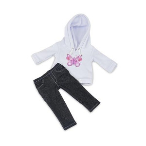 Emily Rose 18 Inch Doll Hooded Thick Sweatshirt And Jeans Casual Outdoor Clothing Outfit | Doll Not Included | Gift Boxed! | Compatible With 18-Inch American Girl Dolls