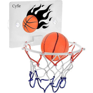 Cyfie Basketball Hoop Toddler, Bathtub Bath Toys For Office Desk Bathroom Slam Dunk Games, Suction Cup Basketball Hoop For Kids Girls Boys