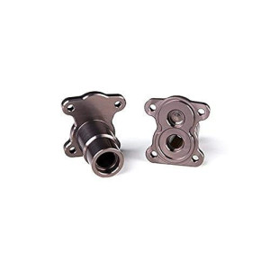 Gmade 30052 Aluminum Straight Adapter For R1 Axle (2 Piece), Titanium Grey