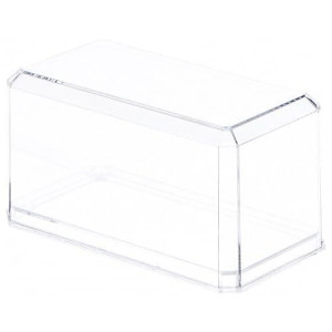 Pioneer Plastics 164C Clear Plastic Display Case For 1:64 Scale Cars, 3.5" W X 1.625" D X 1.75" H (Mailer Box)