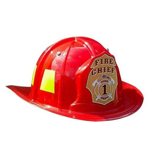 Aeromax Jr. Firefighter Helmet, Red, Adjustable Youth Size