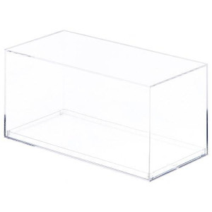 Pioneer Plastics 083C Clear Plastic Display Case For 1:32 Scale Cars, 8" W X 3.75" D X 3.5" H (Mailer Box), Pack Of 12