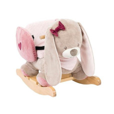 Nattou Rocking Animal For Children, Nina The Rabbit, 10-36 Months, 62 X 32 X 50 Cm, 987295