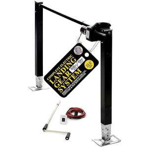 Stromberg Carlson 5Th Wheel Landing Gear With 5000 Lbs. Motor, 33.5" Legs. Fifth Wheel Jack Replacement, Aluminum Gearbox And Ip Rated Switch