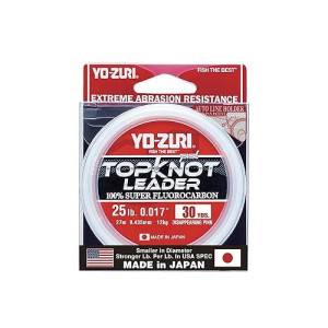 Yo-Zuri Topknot 30 Yd Sinking Leader, Disappearing Pink, 25 Lb