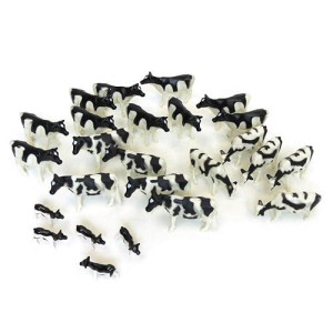 ERTL 1/64 Holstein Cattle - 25 Pack, Black Model