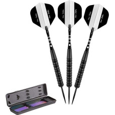 Elkadart Unisex Adult Elkadart One Fifty Steel Tip Darts With Storage Travel Case 20 Grams Black 20G Us