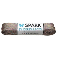 Derby Laces Rainbow Mirage Spark Shoelace For Shoes, Skates, Boots, Roller Derby, Hockey And Ice Skates (84 Inch / 213 Cm)