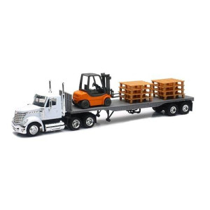 NewRay 1:43 Long Haul Trucker - Intl Lonestar Flatbed