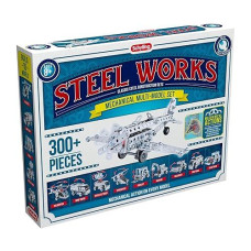 Schylling Steel Works Multi-Model Building Set, 300 Pieces