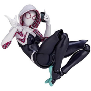 Figure Complex Amazing Yamaguchi Spider-Gwen Approx. 6.1In (155 Mm) Abs & Pvc Pre-Painted Action Figure Revoltech