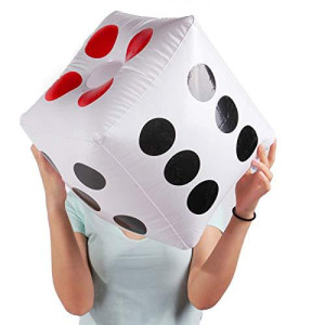 Warmtree 13" Jumbo Inflatable Dice, Pack Of 2