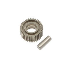 Team Losi Racing Aluminum Idler Gear & Shaft Laydown: 22 4.0