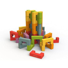 Beginagain - U-Build Its, Construction & Pattern Blocks, Help Promote Early Math, Spatial, & Fine Motor Skills, 48Piece Playset (For Kids 2 & Up)