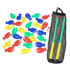 Educational Advantage Kids Sprat Fishing 1-30 Game - Bright Colors - Children Learning Development Creative Fun Kit With 2 Rods - 2+ Years