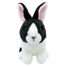 The Puppet Company Wilberry - Minis - Black & White Dutch Rabbit Soft Toy - Wb005022