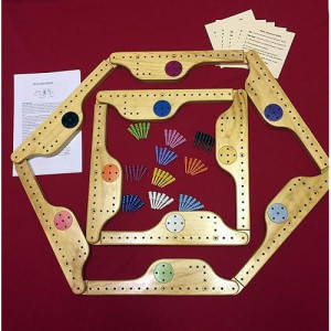 Pegs And Jokers Wood 10 Player Game