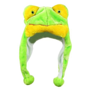 Bioterti Frog Plush Animal Hat - One Size, 100% Polyester