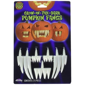 Glow In The Dark Pumpkin Fangs, Jack O Lantern Carving Accessories, Halloween Decoration