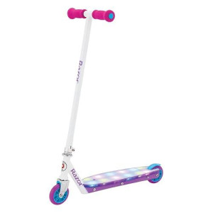 Razor Party Pop Kick Scooter - Pink, 12 LED Lights, 6+