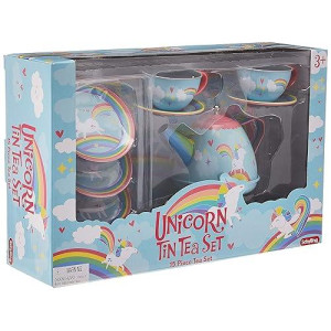 Schylling Unicorn Tin Tea Set - Multicolor, 1 EA