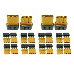 Sologood 10 Pairs Amass Mr30 Male Female Connector Plug For Rc Multicopter Airplane