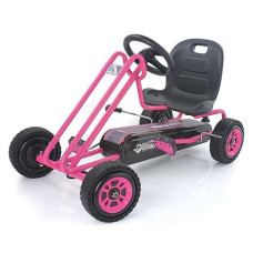 Hauck Pink Lightning Ride On Go Kart Toy for Kids