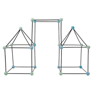 Hey! Play! Construction Fort Building Toy Set - Green