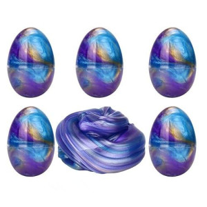 Anditoy 5 Pack Slime Eggs Stress Relief Toys Easter Eggs For Kids Boys Girls Easter Basket Stuffers Gifts Party Favors (Blue+Purple+Gold)