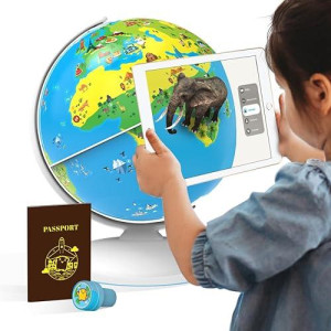 Playshifu Smart Educational Globe For Kids, Interactive Ar Toy, Ideal For Preschool Learning, Birthday Gift For Boys And Girls, Stem Toy For Kids Ages 4-10