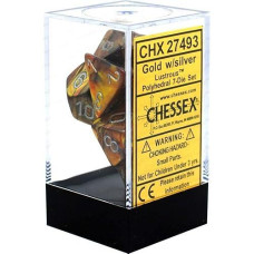 Chessex Lustrous Gold/Silver Dice Set CHX27493