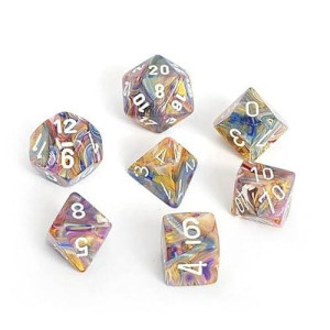 Chessex 16mm Festive Carousel Polyhedral Dice Set - 7 Dice