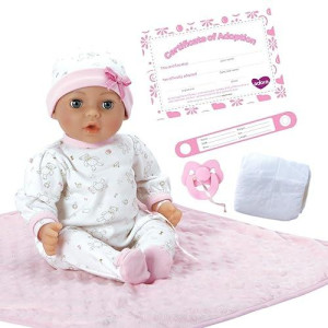 Adora 16” Adoption Baby Hope Doll with 9 Accessories