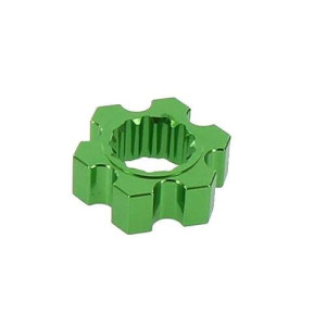 Alloy Hex Adaptor | Green | Replacement For X-Maxx Part 7756 By Atomik