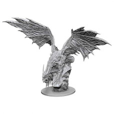 WizKids Silver Dragon Unpainted Miniature for Pathfinder RPG