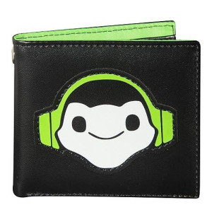 JINX Overwatch Lucio Bi-Fold Wallet - Black, Standard Size