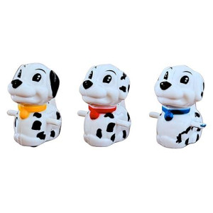 Haktoys Replacement Or Additional Parts, Dalmatian Dog Figurines - For The Spotty Dog Slide Toy Race Track Set (Pack Of 3)