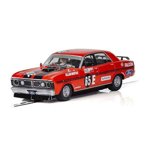 Scalextric Ford Xy Falcon Bathurst 500 1971 1:32 Slot Race Car C3928, Red & Black