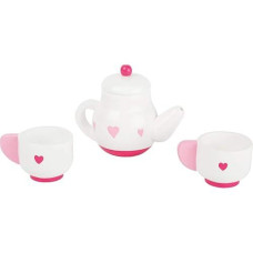 Small Foot Wooden Toys Tea Time Playset Includes Tea Pot With A Removable Lid And Two Tea Cups For Play Kitchens Designed For Children Ages 3+, Multi (10887)