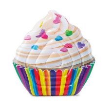 Intex 56" Inflatable Cupcake Mat - Multicolor Fun Pool Accessory