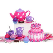 Sophia's Pink/Purple Tea Party Set for 18" Dolls