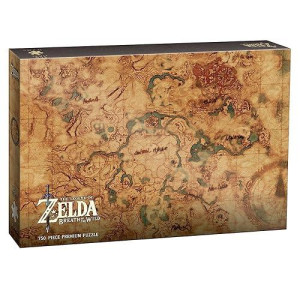 Usaopoly Zelda Breath Of The Wild Hyrule Map 750 Piece Puzzle | Art From The Legend Of Zelda Breath Of The Wild Video Game| Official The Legend Of Zelda Merchandise | Premium Puzzle