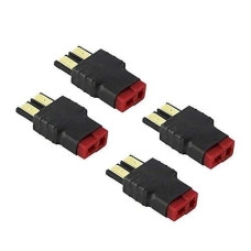 Fly Rc 4Pcs T Plug Rc Lipo Battery Connector Adapter Compatible With Slash/Rustler/Stampede/Bandit/E Revo Nicd Nimh Battery